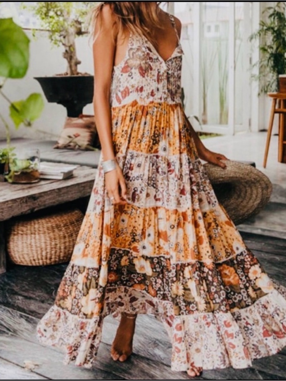 Spell Desert Daisy Maxi Dress XS